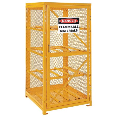 GLOBAL INDUSTRIAL Storage Cabinet Single Door Horizontal, 8 Cylinder Capacity, Assembled 493353